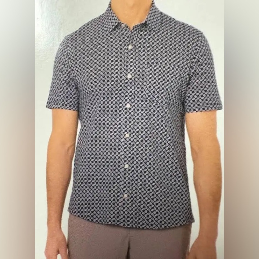 Tailor Vintage Men's Cotton Geometric Shirt
